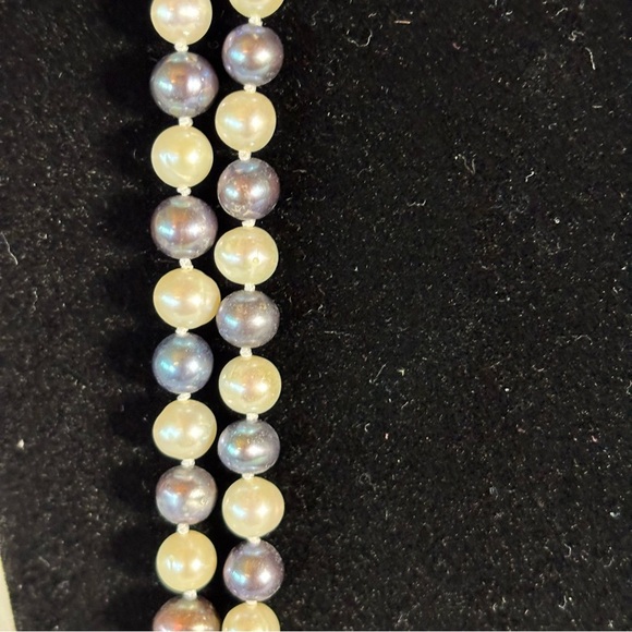 Genuine Natural 6-7mm Multi-color Freshwater Pearl Necklace 72 Circumference. - Picture 3 of 6